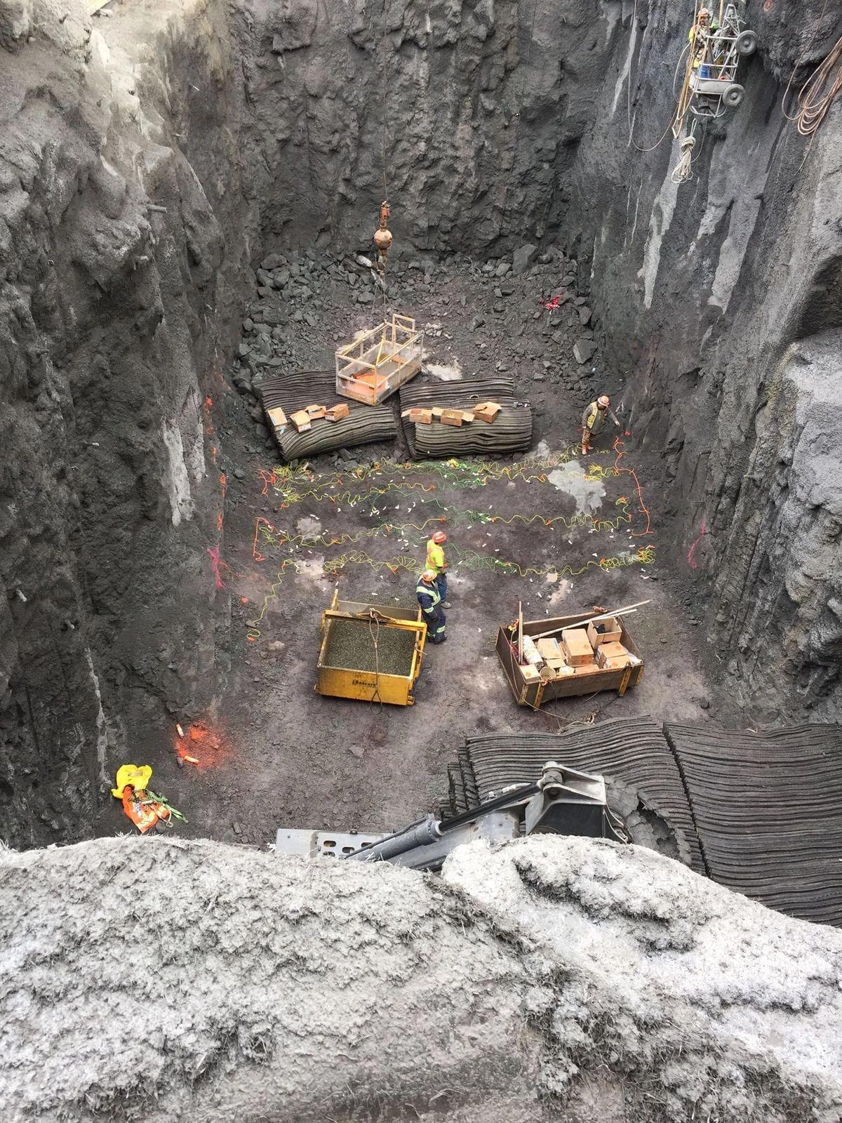 Excavation to access replacement point